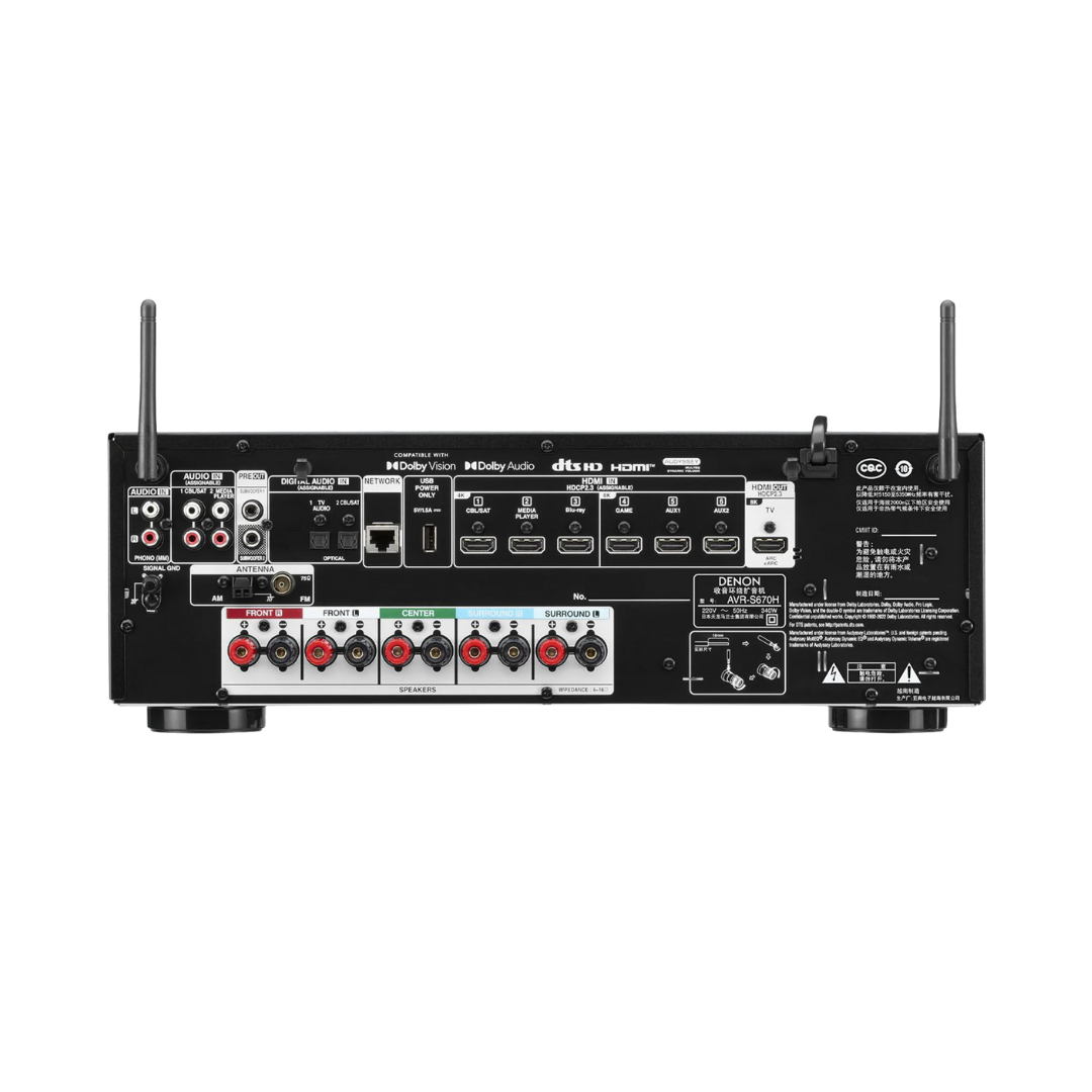 AMPLIFICADOR AUDIO-VIDEO DENON AVR-S670H
