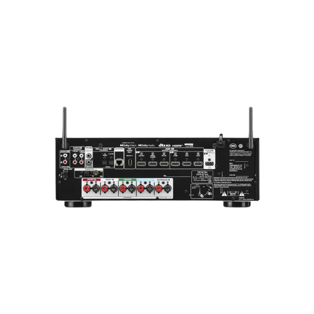 DENON AVR-S670H RECEPTOR AV DE 5.2 CANALES 8K DE 100 W